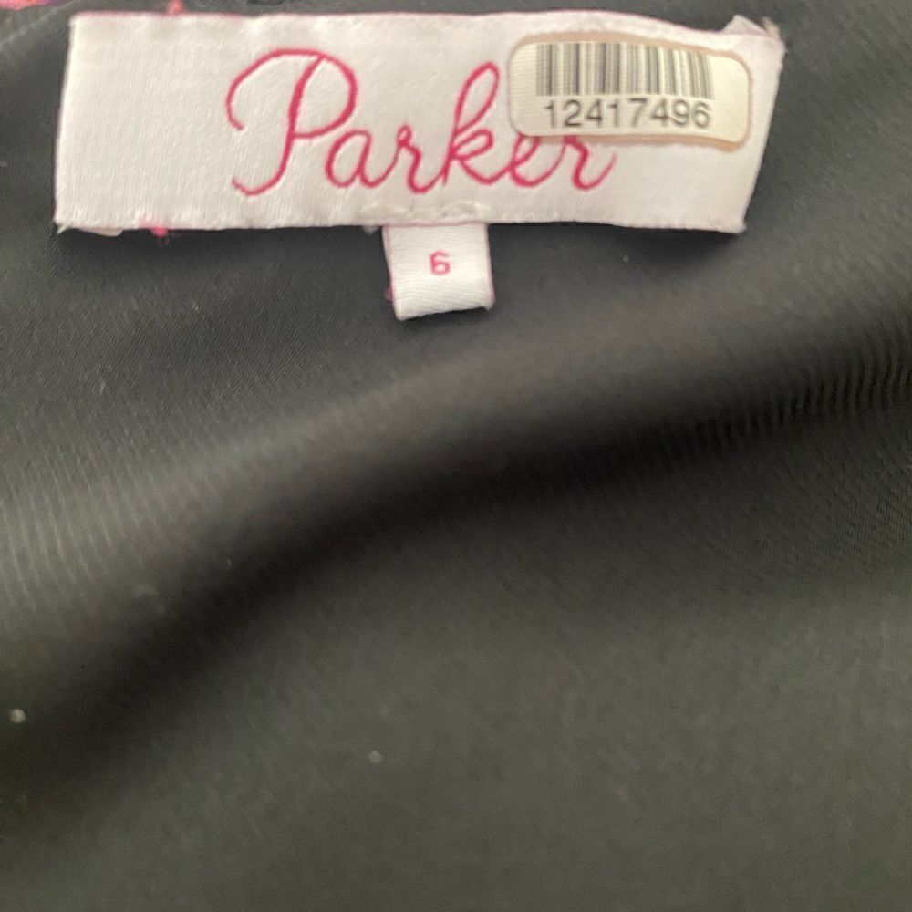 Parker Floral Animal Print Boho Silk Dress Size 6 - Picture 7 of 7